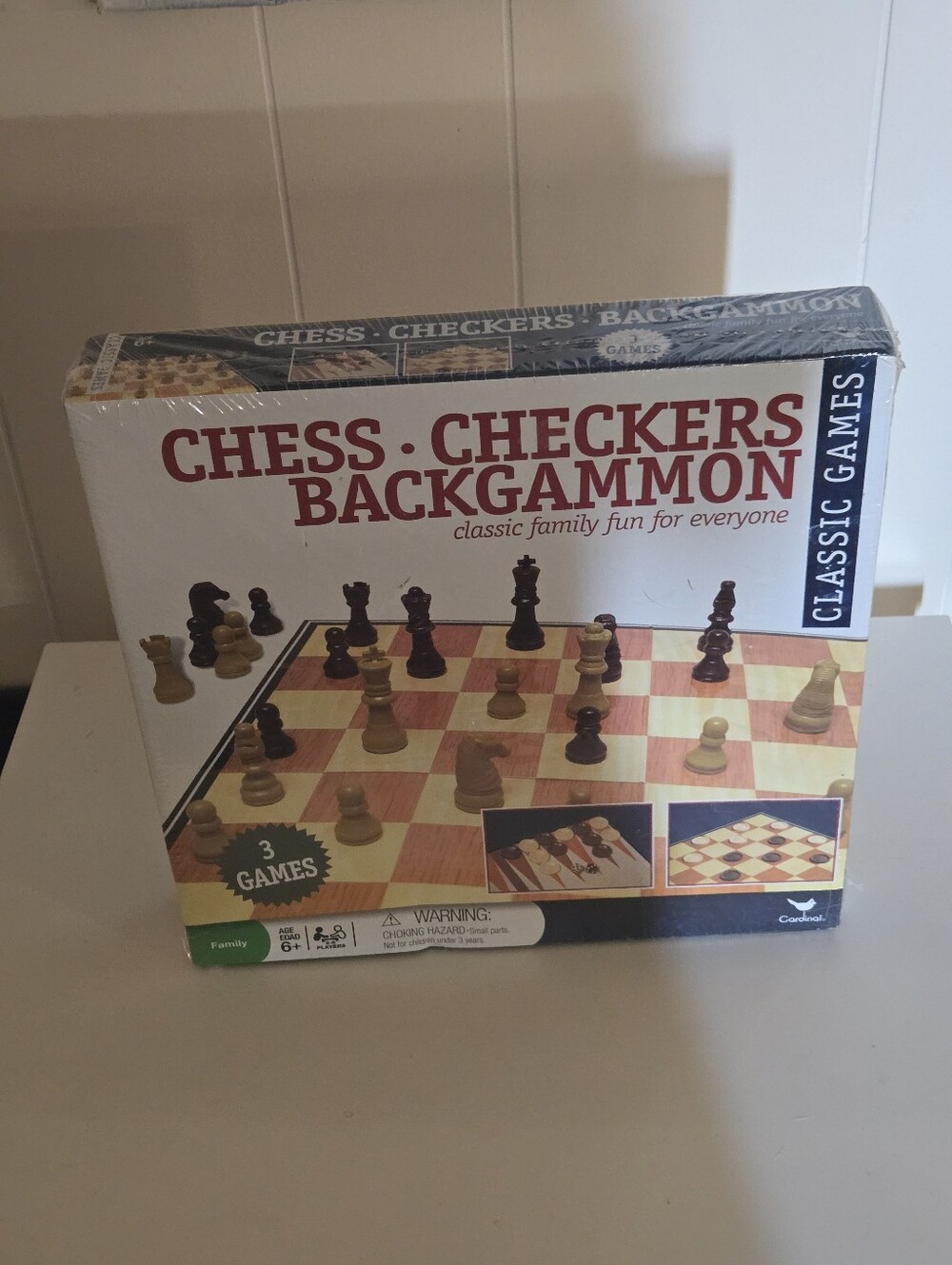 Classic Chess, Checkers & Backgammon Set